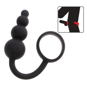 ToyJoy Manpower Anal Plug &amp;amp; Cock Ring Black