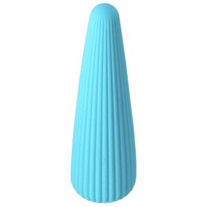 FairyGasm IcyCone kužeľový nabíjateľný vibrátor modrý