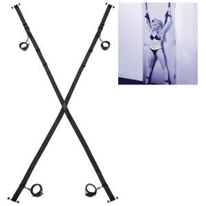 CalExotics Nocturnal Sex Over The Door Cross popruhy na dvere v tvare X