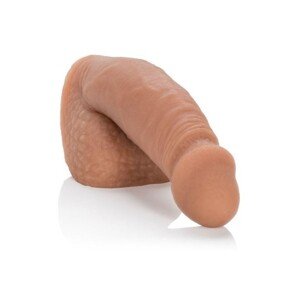 Nasadzovací penis, 12,8 cm - Hnedý