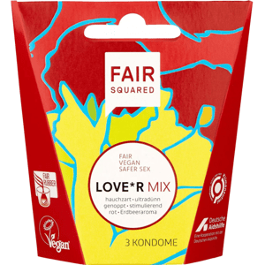 Fair Squared Single: Love*r Mix condoms 3 pcs