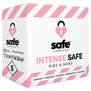 SAFE - condoms Ribs & Nobs 5 pcs