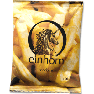 Einhorn Condoms: Food Porn, 7 condoms in the chips bag