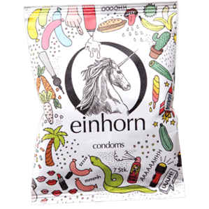 Einhorn Condoms: Penisgegenstände, 7 condoms in the chips bag
