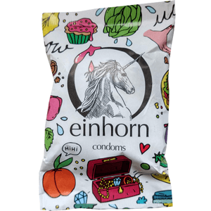 Einhorn Condoms: Muschigegenstände, 7 condoms in the chips bag