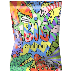 Einhorn Condoms: Tyrannosaurus Sex, 7 condoms in the chips bag