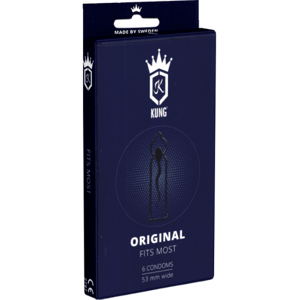 Kung Single: Original, 6 anatomical condoms