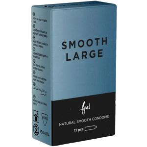 Feel Single: Smooth Large, 12 condoms