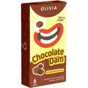 Olivia Dams: Chocolate, 6 brown latex sheets