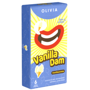 Olivia Dams: Vanilla – Biele latexové obrúsky na orálny sex (6 ks)