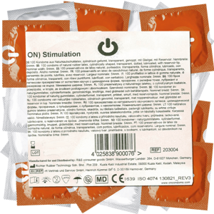 On) Bulk-Pack: Stimulation, 50 dotted condoms