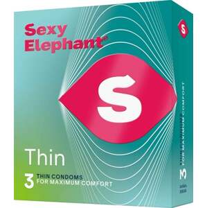 Sexy Elephant – ultratenké kondómy Thin 3 ks