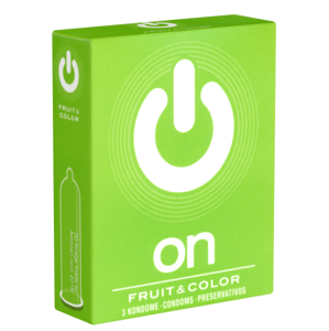 On) Single: Fruit & Color, 3 condoms